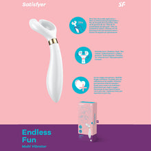Load image into Gallery viewer, Satisfyer Endless Fun Couples Vibrator Rechargeable White