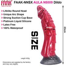 Load image into Gallery viewer, FAAK N5009 Aula 9" Platinum Liquid Silicone Anal Plug Dildo