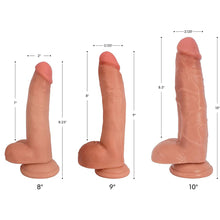 Load image into Gallery viewer, JOCK 10&quot; Bareskin Dong Balls Realistic Dildo Suction Cup Vanilla
