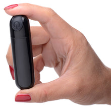 Load image into Gallery viewer, Bang! 10X Vibrating Metallic Bullet Black USB Rechargeable
