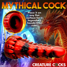 Load image into Gallery viewer, Creature Cocks Demon Rising Scaly Dragon Silicone Dildo Suction Cup Dong
