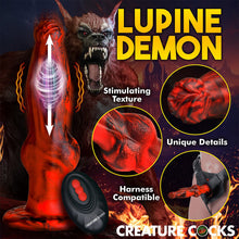 Load image into Gallery viewer, Creature Cocks Hell Vibrating Thrusting Fantasy Dildo USB Vibrator
