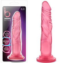 Load image into Gallery viewer, 7.5&quot; Blush B Yours Sweet N Hard 5 Dildo Pink Purple Blue Dong Sex Toy
