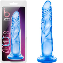 Load image into Gallery viewer, 7.5&quot; Blush B Yours Sweet N Hard 5 Dildo Pink Purple Blue Dong Sex Toy
