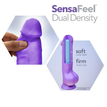 Load image into Gallery viewer, Neo Elite 7.5&quot; Silicone Dual Density Cock Balls Dildo Neon Orange Sex Toy
