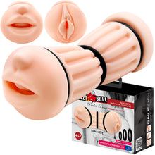 Load image into Gallery viewer, Crazy Bull Nancy Realistic Dual-Entry Mouth &amp; Vagina Masturbator + 3 Rings
