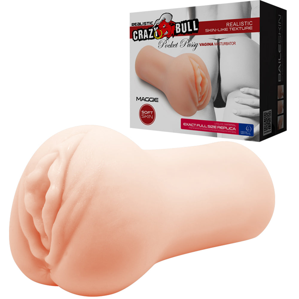 Crazy Bull Porn Star Maggie Realistic Vagina Male Masturbator 3D Stroker