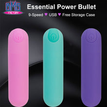 Load image into Gallery viewer, Essential 3&quot; Rechargeable Bullet - Purple with Storage Case

