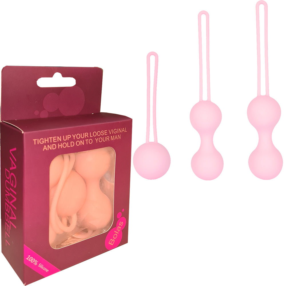 Bolas Kegel Balls Vagina Training Kit Ben Wa Silicone Set of 3 Sex Toy