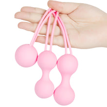 Load image into Gallery viewer, Bolas Kegel Balls Vagina Training Kit Ben Wa Silicone Set of 3 Sex Toy
