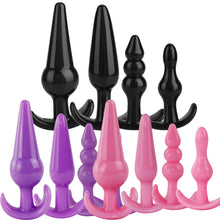 Load image into Gallery viewer, 4-Pack Anal Plug Training Kit Butt Beads Unisex Bum Dildo Sex Toy
