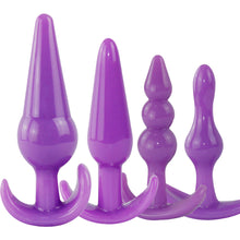 Load image into Gallery viewer, 4-Pack Anal Plug Training Kit Butt Beads Unisex Bum Dildo Sex Toy
