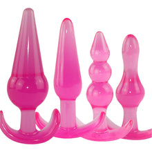 Load image into Gallery viewer, 4-Pack Anal Plug Training Kit Butt Beads Unisex Bum Dildo Sex Toy
