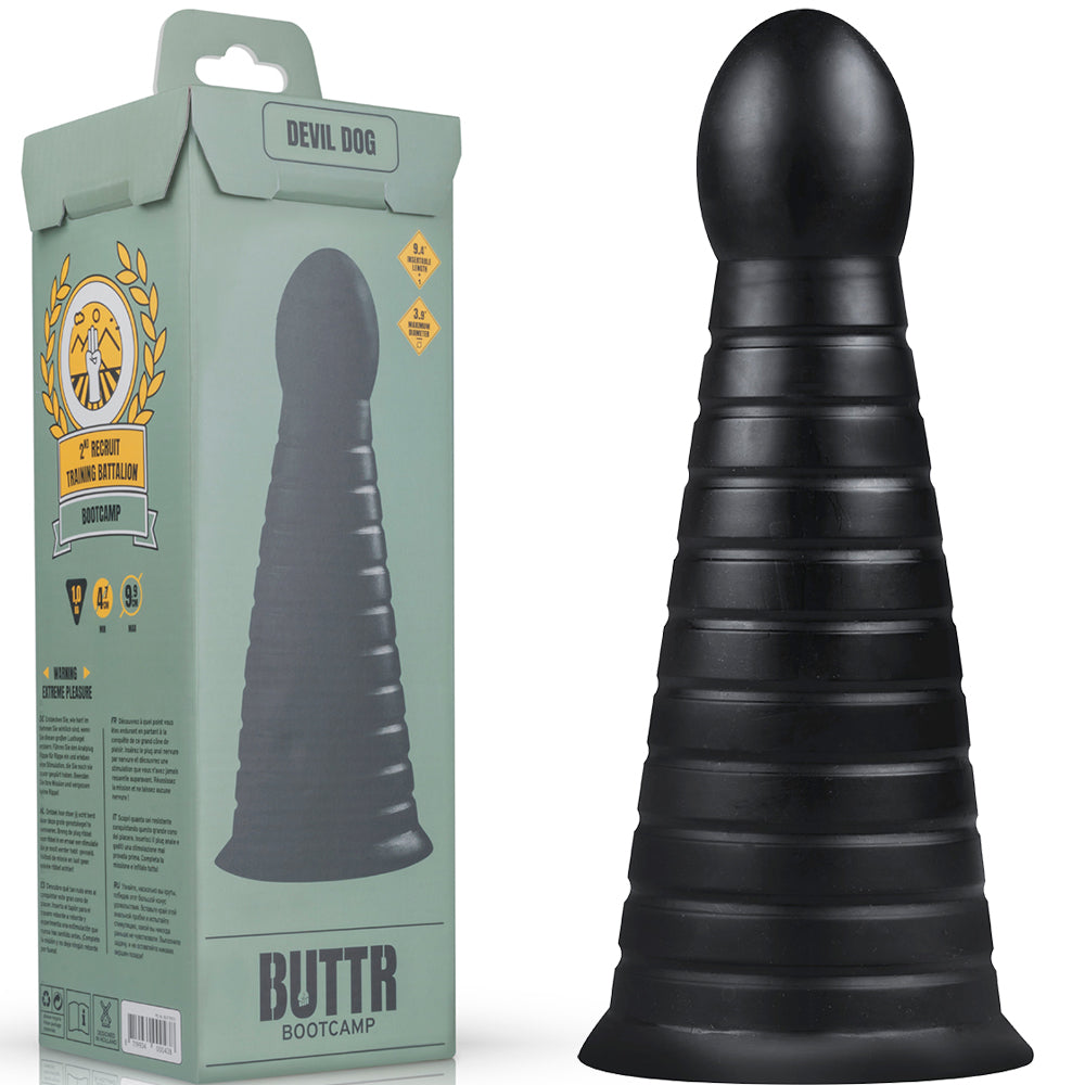 EDC BUTTR Devil Dog Butt Plug XXL Large Anal Dildo Suction Cup Sex Toy