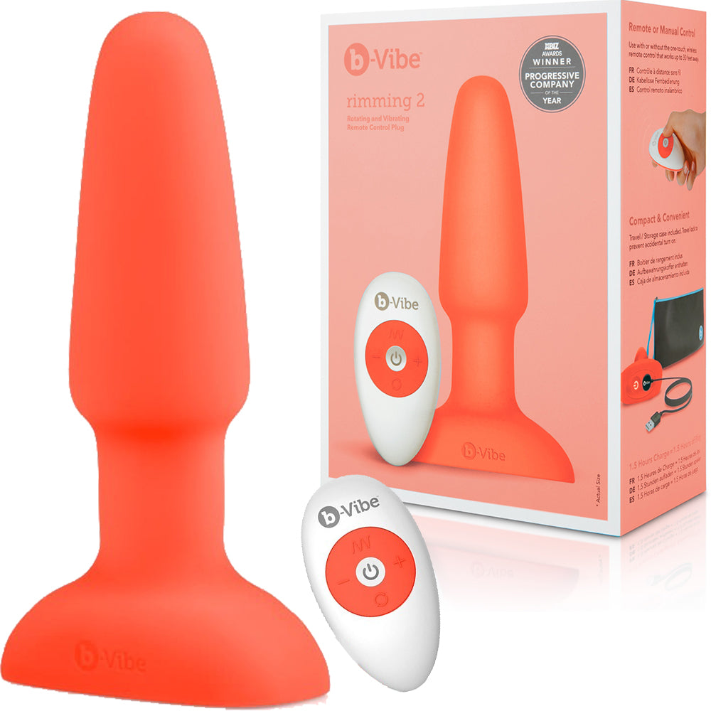 B-Vibe Rimming Plug 2 Orange