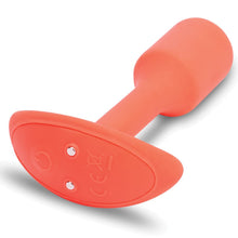 Load image into Gallery viewer, B-Vibe Vibrating Snug Plug 1 ORANGE Anal Vibrator Rechargeable
