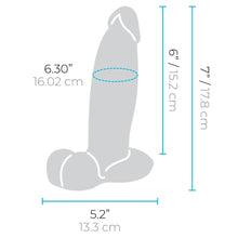 Load image into Gallery viewer, B-Vibe Slipskin Realistic Silicone Dildo- 7&quot; Girthy Cream
