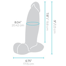 Load image into Gallery viewer, B-Vibe Slipskin Realistic Silicone Dildo- 9&quot; Girthy Brown
