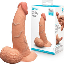 Load image into Gallery viewer, B-Vibe Slipskin Realistic Silicone Dildo-6.5&quot; Curved Mocha
