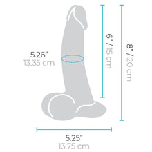 Load image into Gallery viewer, B-Vibe Slipskin Realistic Silicone Dildo-8&quot; Curved Cream
