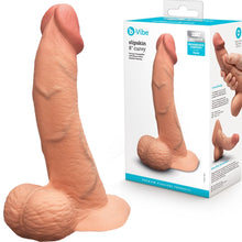 Load image into Gallery viewer, B-Vibe Slipskin Realistic Silicone Dildo-8&quot; Curved Mocha
