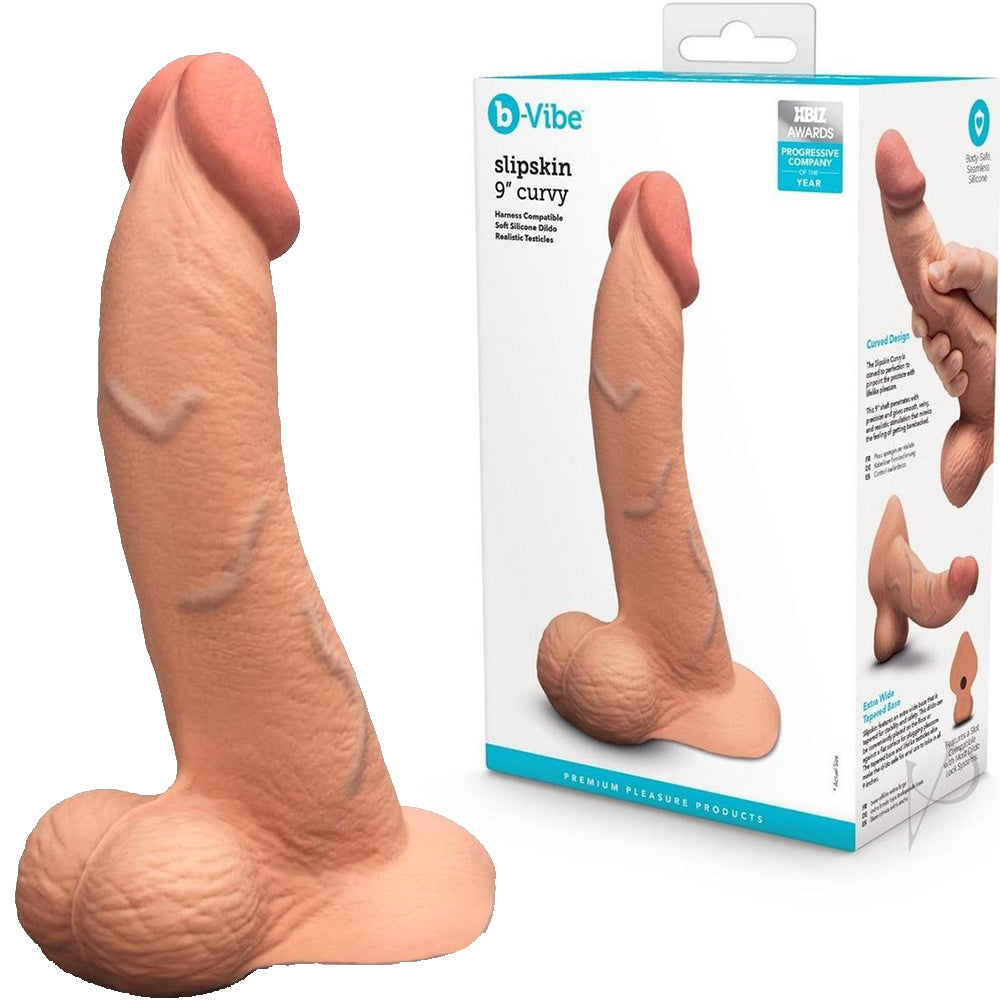 B-Vibe Slipskin Realistic Silicone Dildo-9