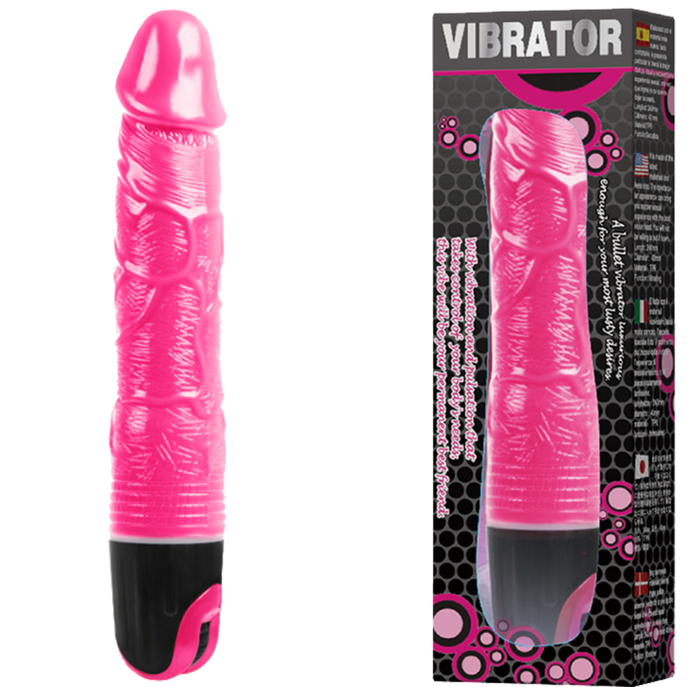 Baile 24cm Realistic Vibrating Dildo 9.5