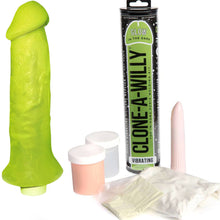Load image into Gallery viewer, Clone-A-Willy Kit Glow In The Dark Green Penis Cloning Kit
