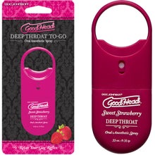 Load image into Gallery viewer, GoodHead Deep Throat Spray Strawberry Flavoured Oral Sex Desensitizer Lube
