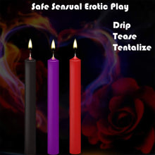 Load image into Gallery viewer, 3 Pack BDSM Japanese Drip Candles Low Temperature Wax Play Bondage S&amp;M Sex Toy
