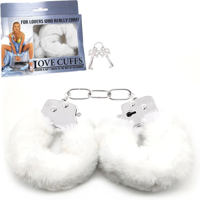 Love Cuffs Fluffy Handcuffs White