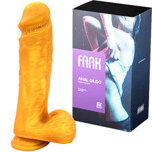 Load image into Gallery viewer, FAAK G117 Large 25cm Dual Density Realistic Veined Dildo Silicone Dong Sex Toy
