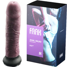 Load image into Gallery viewer, FAAK G118 Large 28cm Dual Density Realistic Veined Dildo Silicone Dong Sex Toy
