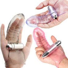 Load image into Gallery viewer, Fizz Finger Vibrator Power Bullet Clitoral Stimulator Couples Toy Smokey
