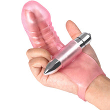 Load image into Gallery viewer, Fizz Finger Vibrator Power Bullet Clitoral Stimulator Couples Toy PINK
