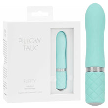 Load image into Gallery viewer, Pillow Talk Flirty Bullet Vibrator Rechargeable Teal
