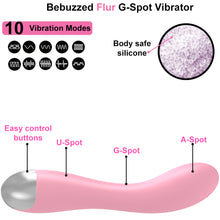 Load image into Gallery viewer, Flur USB Rechargeable G-Spot Vibrator Clit Stimulator Dildo Sex Toy
