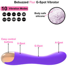 Load image into Gallery viewer, Flur USB Rechargeable G-Spot Vibrator Clit Stimulator Dildo Sex Toy
