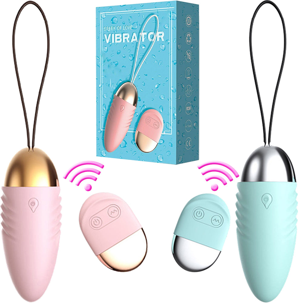 Gina Wireless Vibrating Egg Kegel Ball Ben Wa Vibrator Pink Blue