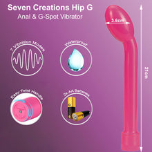 Load image into Gallery viewer, Seven Creations Hip G Curved Multi-Speed Vibrator Pink
