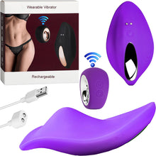 Load image into Gallery viewer, Hubba Wearable Clitoral Stimulator Vibrator Panties Vibrating Panty Purple
