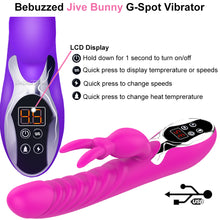 Load image into Gallery viewer, Jive Heated USB Rechargeable G-Spot Rabbit Vibrator Clitoral Stimulator
