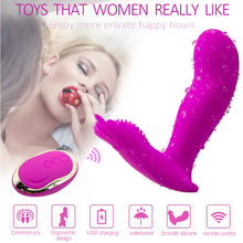 Load image into Gallery viewer, Jordan Remote Control Vibrator Wearable Dildo Clit Vibrating Panties USB
