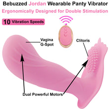 Load image into Gallery viewer, Jordan Remote Control Vibrator Wearable Dildo Clit Vibrating Panties USB
