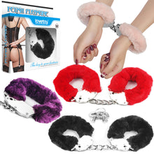 Load image into Gallery viewer, Lovetoy BDSM Fetish Fluffy Hand Cuffs Metal Restraints Handcuffs Bondage Sex Toy
