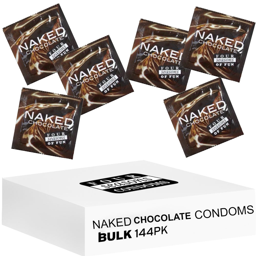 Four Seasons Naked Chocolate Flavoured Condoms Width 54mm