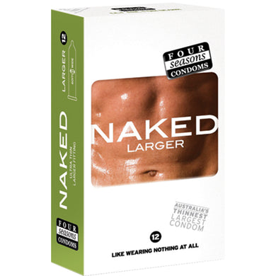 Four Seasons Naked Larger Condoms 12's