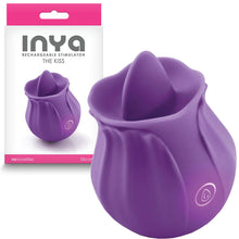 Load image into Gallery viewer, INYA The Kiss Purple USB Rechargeable Clitoral Stimulator Tongue Licker
