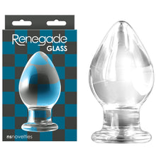 Load image into Gallery viewer, Renegade Glass Knight Clear Glass 13.2 cm Butt Plug
