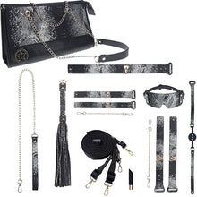 Load image into Gallery viewer, OUCH! Florence Collection BDSM Luxury Bondage Kit +Bag Black
